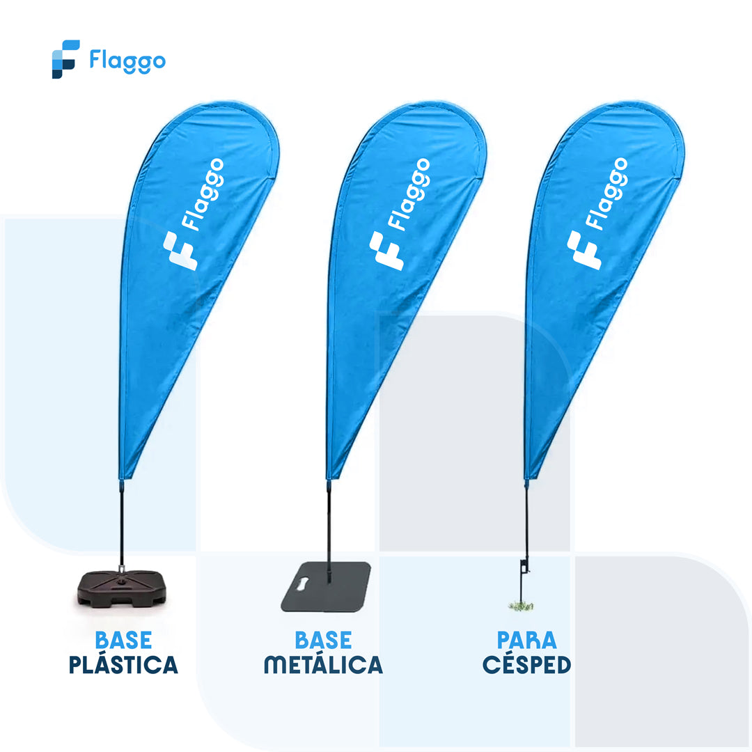 Bandera Publicitaria Tipo Gota Personalizada