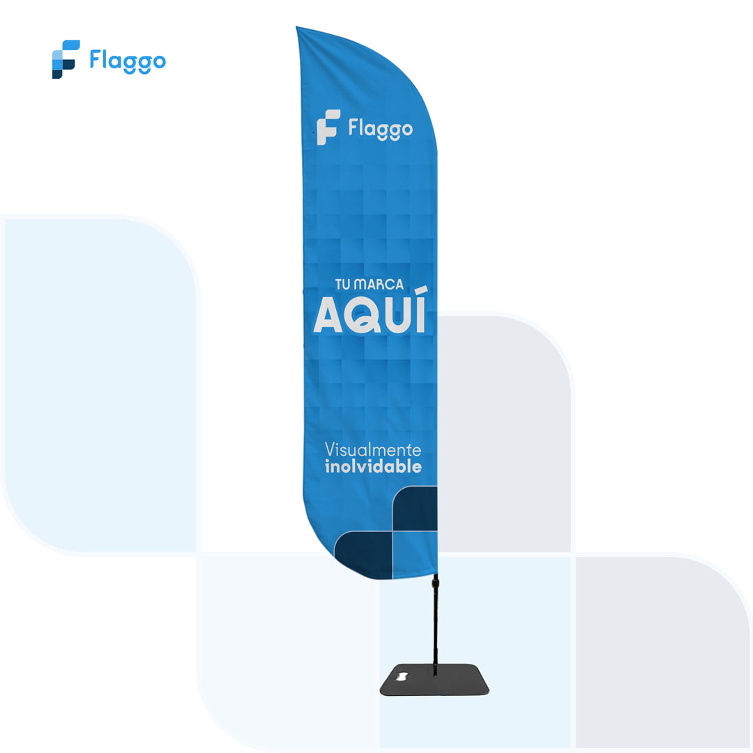 Bandera Publicitaria Tipo Pluma Personalizada