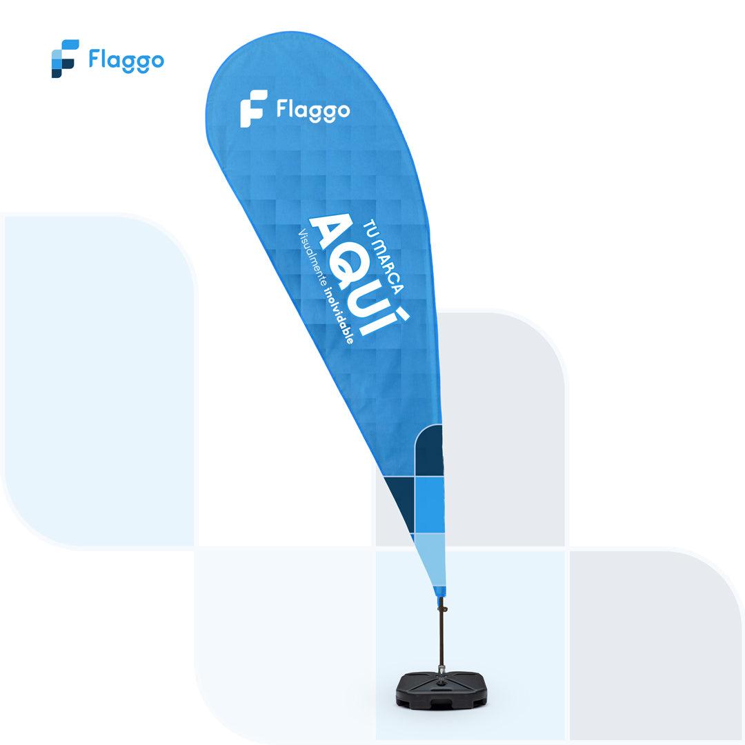 Bandera Publicitaria Tipo Gota Personalizada