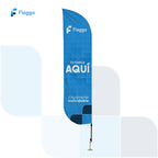 Bandera Publicitaria Tipo Pluma Personalizada