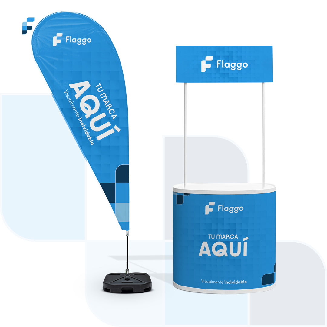 Counter Plastico Ovalado + Bandera Gota